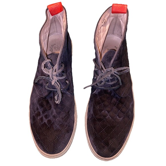 Del Toro Sneaker Chukka Boot Navy Suede Quilted size 13 Made in Italy main image 8